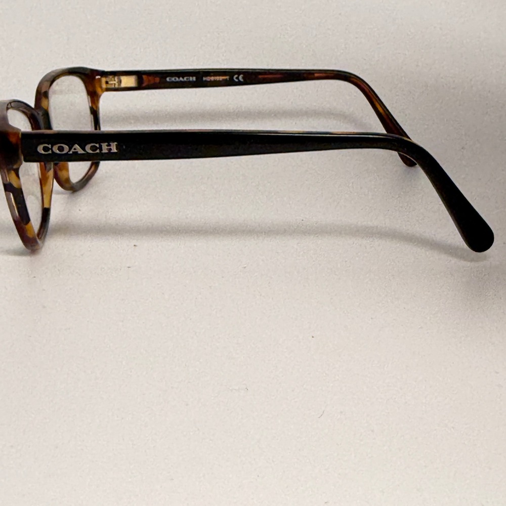 Coach HC6103 Eyeglasses Aubergine Navy Tortoise Varsity Stripe 54-16-140 HC 6103 - Picture 2 of 7